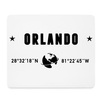 Orlando Florida Coordinates Planet Earth - Mouse Pad (horizontal) - white - Front
