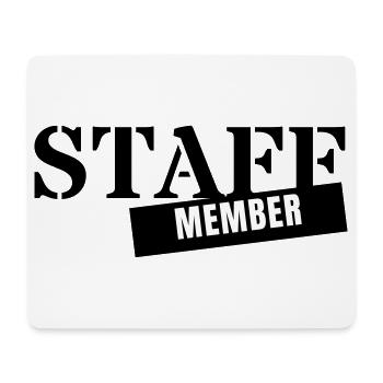 Membre du personnel - Employé de l’équipe pour événements personnels - Tapis de souris (format paysage) - blanc - Devant