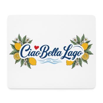 Ciao Bella Lago Motif Citron Vagues - Tapis de souris (format paysage) - blanc - Devant