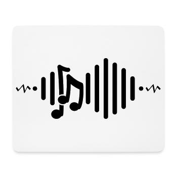 Musikalische Noten, Rhythmus. - Mousepad (Querformat) - Weiß - Vorne