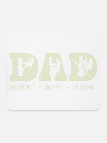 Der Arborist, die Legende – Lustiges Arborist-Geschenk - Mousepad (Querformat) - Weiß