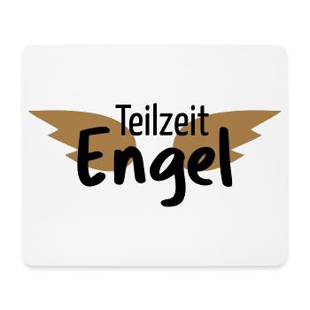 Engel Teilzeitengel Flügel Held Heldin Geschenk - Mousepad (Querformat) - Weiß - Vorne