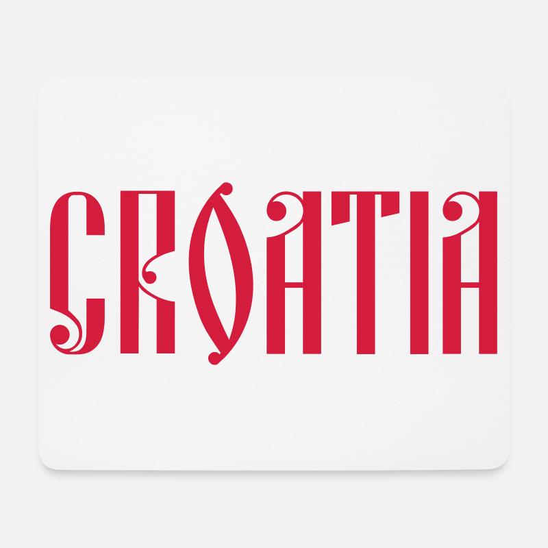 KROATIEN Croatia Hrvatska - Mousepad (Querformat) - Weiß