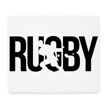 rugby - Mousepad (Querformat) - Weiß - Vorne