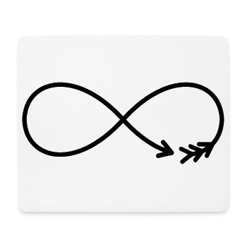 Infinity Sign Arrow Gift Love - Mouse Pad (horizontal) - white - Front