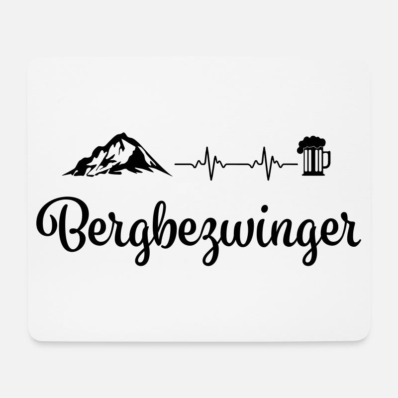 Bergbezwinger - Mousepad (Querformat) - Weiß