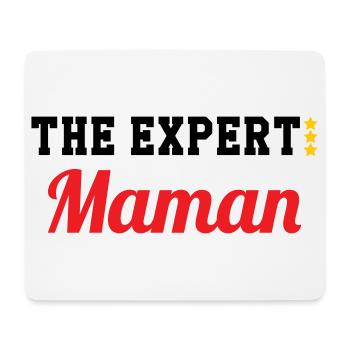 Maman l'experte - Tapis de souris (format paysage) - blanc - Devant