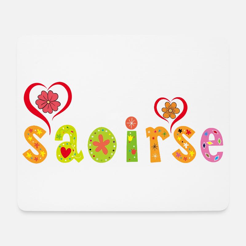 Saoirse Personalisiertes Design - Mousepad (Querformat) - Weiß