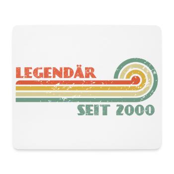 Legendär Seit 2000 Retro Rainbow - Mousepad (Querformat) - Weiß - Vorne