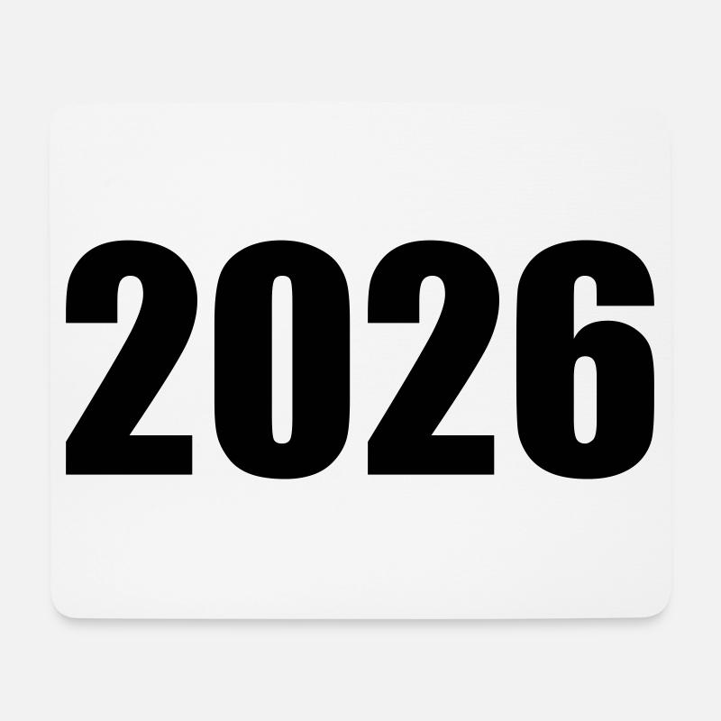 2026 - Tapis de souris (format paysage) - blanc