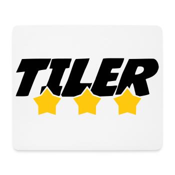 Carreleur – pro carrelage pose précision métier  - Tapis de souris (format paysage) - blanc - Devant
