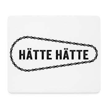 Hätte Hätte Fahrradkette – Geschenk für Radfahrer - Mousepad (Querformat) - Weiß - Vorne
