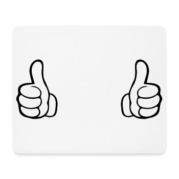 like hand - Mouse Pad (horizontal) - white - Front