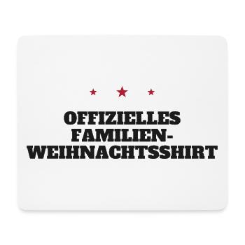 Offizielles Familien-Weihnachtsshirt - Mousepad (Querformat) - Weiß - Vorne