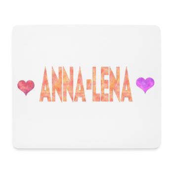Anna-Lena - Mousepad (Querformat) - Weiß - Vorne