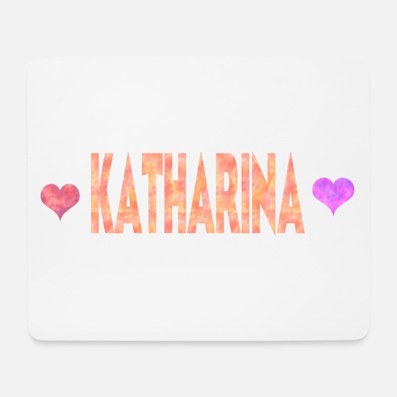 Katharina - Mousepad (Querformat) - Weiß