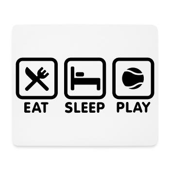 Eat Sleep Play Tennis - Mousepad (Querformat) - Weiß - Vorne