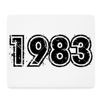 Jahrgang 1983 - Mousepad (Querformat) - Weiß - Vorne