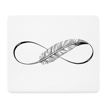 Cute Lines Infinity Spring - Mouse Pad (horizontal) - white - Front