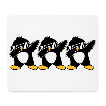 Dab Équipe Pingouin - Tapis de souris (format paysage) - blanc - Devant