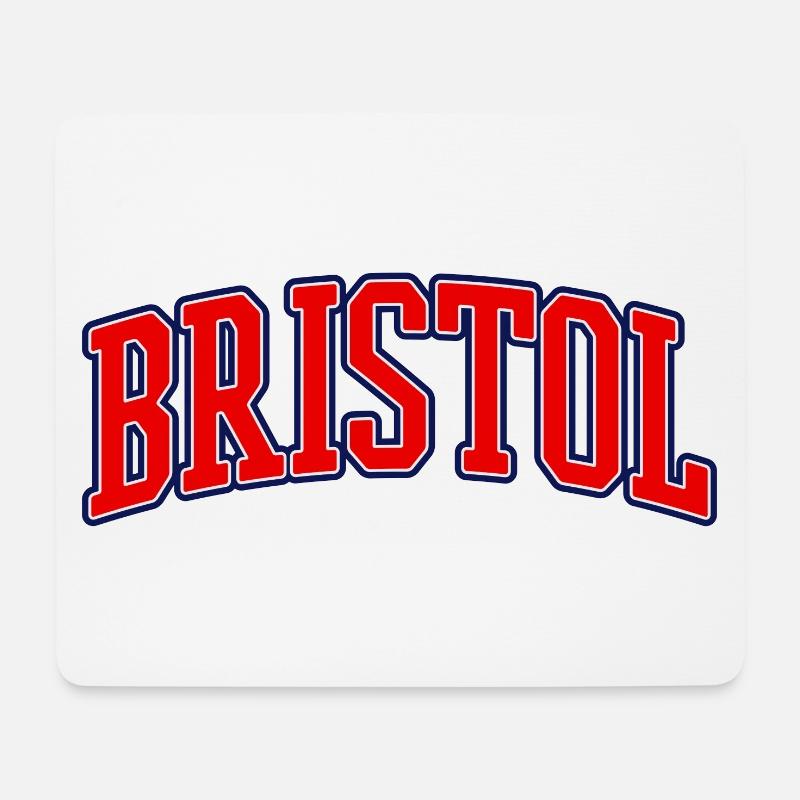 Bristol Varsity Bogen-Logo - Mousepad (Querformat) - Weiß