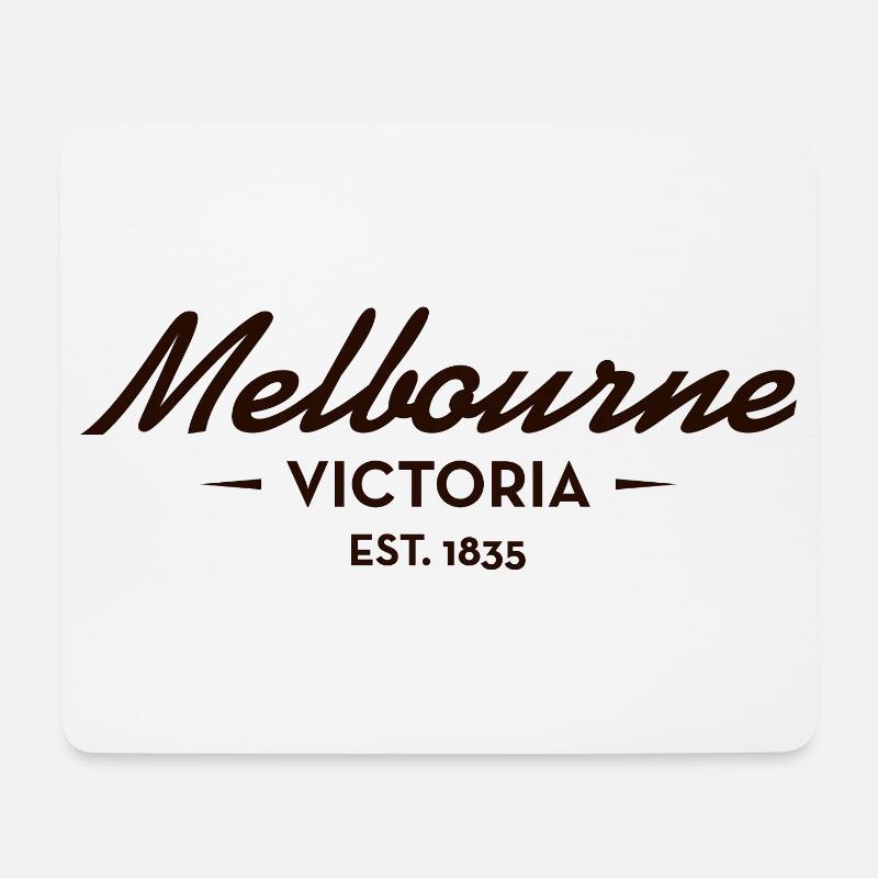 Melbourne Victoria Est. 1835 - Mousepad (Querformat) - Weiß