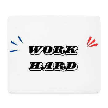 Work Hard Minimal - Mouse Pad (horizontal) - white - Front