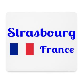 Strasbourg, France- Imprimés élégants - Tapis de souris (format paysage) - blanc - Devant