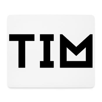 Prénom Tim - Tapis de souris (format paysage) - blanc - Devant