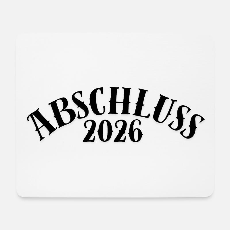 Abschluss 2026 - Mousepad (Querformat) - Weiß