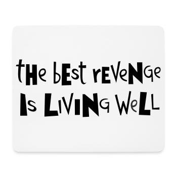 Beste Rache ... von Cean - Mousepad (Querformat) - Weiß - Vorne