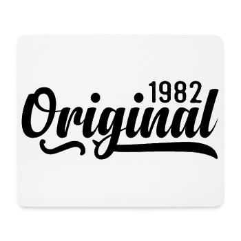 1982 birthday 43 years old, retro 1982 - Mouse Pad (horizontal) - white - Front