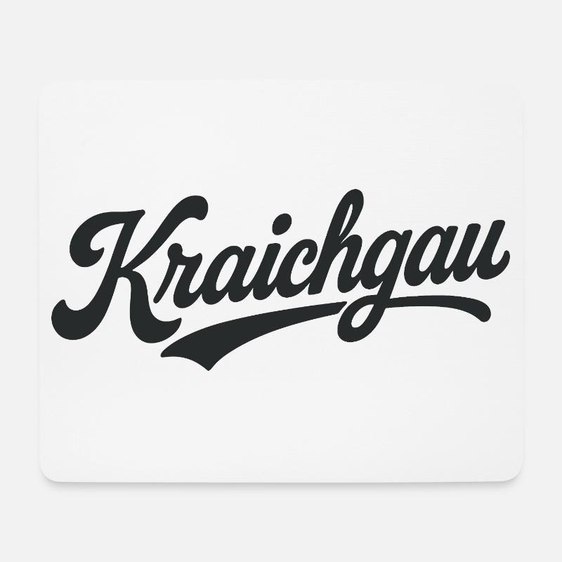 Kraichgau Region Schriftzug - Mousepad (Querformat) - Weiß