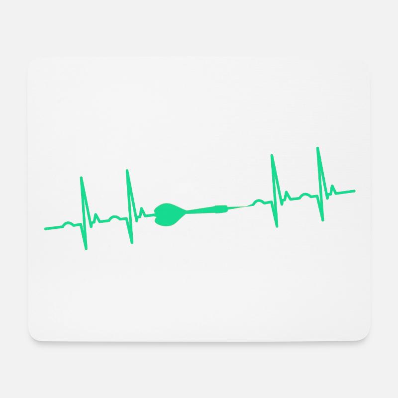 Dart Darter Darten - Mousepad (Querformat) - Weiß