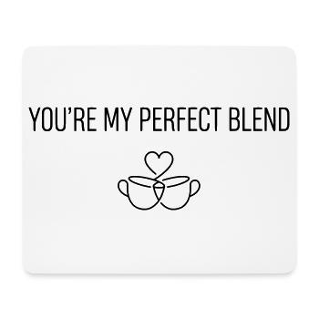 Du bist meine perfekte Mischung – Valentinstagskaffee-Humor - Mousepad (Querformat) - Weiß - Vorne