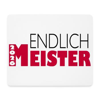Endlich Meister 2026 - Mousepad (Querformat) - Weiß - Vorne