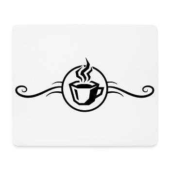 kaffee symbol coffee - Mousepad (Querformat) - Weiß - Vorne