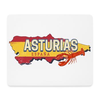Asturien Spanien Retro Region Landkarte Souvenir - Mousepad (Querformat) - Weiß - Vorne