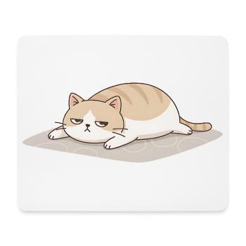 Lustige Katze für Frauen Männer und Cat Lover - Mousepad (Querformat) - Weiß - Vorne