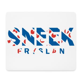 Sneek Friesland Fryslan Flag Shirt, Hoodie, Bag - Mouse Pad (horizontal) - white - Front