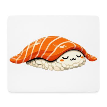 Sleeping Nigiri – Retro Japan Sushi Illustration - Mousepad (Querformat) - Weiß - Vorne