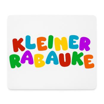 Kleiner Rabauke - bunte Typo - Mousepad (Querformat) - Weiß - Vorne