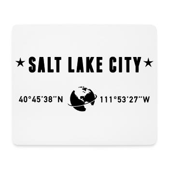 Coordonnées de Salt Lake City, Utah : Globe - Tapis de souris (format paysage) - blanc - Devant