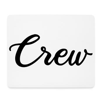 crew_schrift - Mousepad (Querformat) - Weiß - Vorne