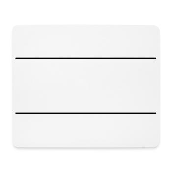 Linie strich symbol - Mousepad (Querformat) - Weiß - Vorne