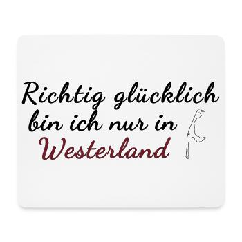 Westerland Sylt - Mousepad (Querformat) - Weiß - Vorne