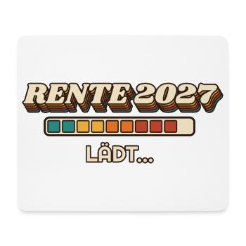 Rente 2027 lädt - Retro Ladebalken - Mousepad (Querformat) - Weiß - Vorne