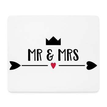 Hochzeit - Mousepad (Querformat) - Weiß - Vorne