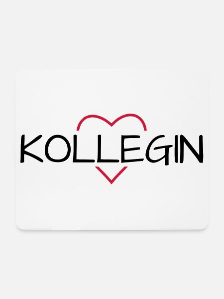 Kollegin Herz Lieblingskollegin Geschenk - Mousepad (Querformat) - Weiß