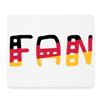 FAN - Shirt Deutschland - Mousepad (Querformat) - Weiß - Vorne